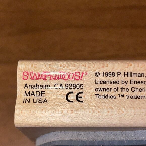 Stampendous Rubber Stamps 1998 Robbie And Rachel Wed TV001 Cherished Teddies - Picture 3 of 12